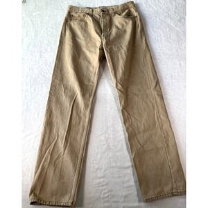 Levis 501 Vintage 92 USA Mens 38X34 (Fits 34x33) Beige Tan Straight Button Fly